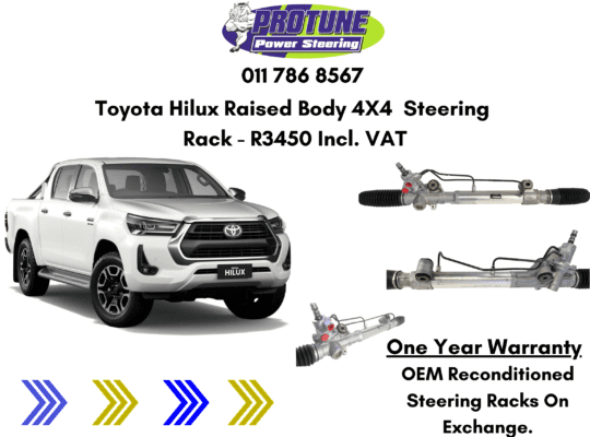 Toyota Hilux Raised Body 4X4 – OEM Reconditioned Steering Racks