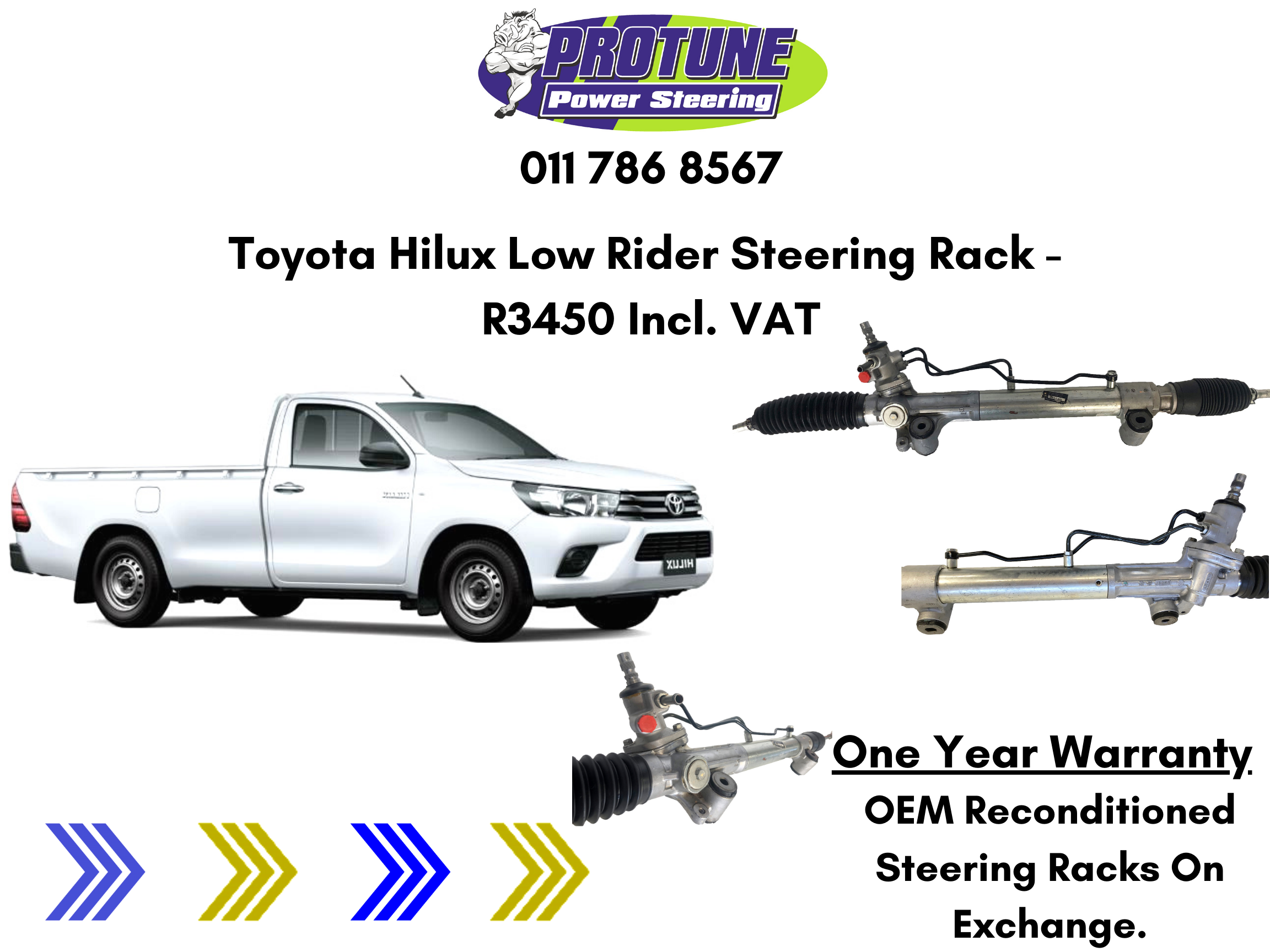 Toyota Hilux Low Rider – OEM Reconditioned Steering Racks