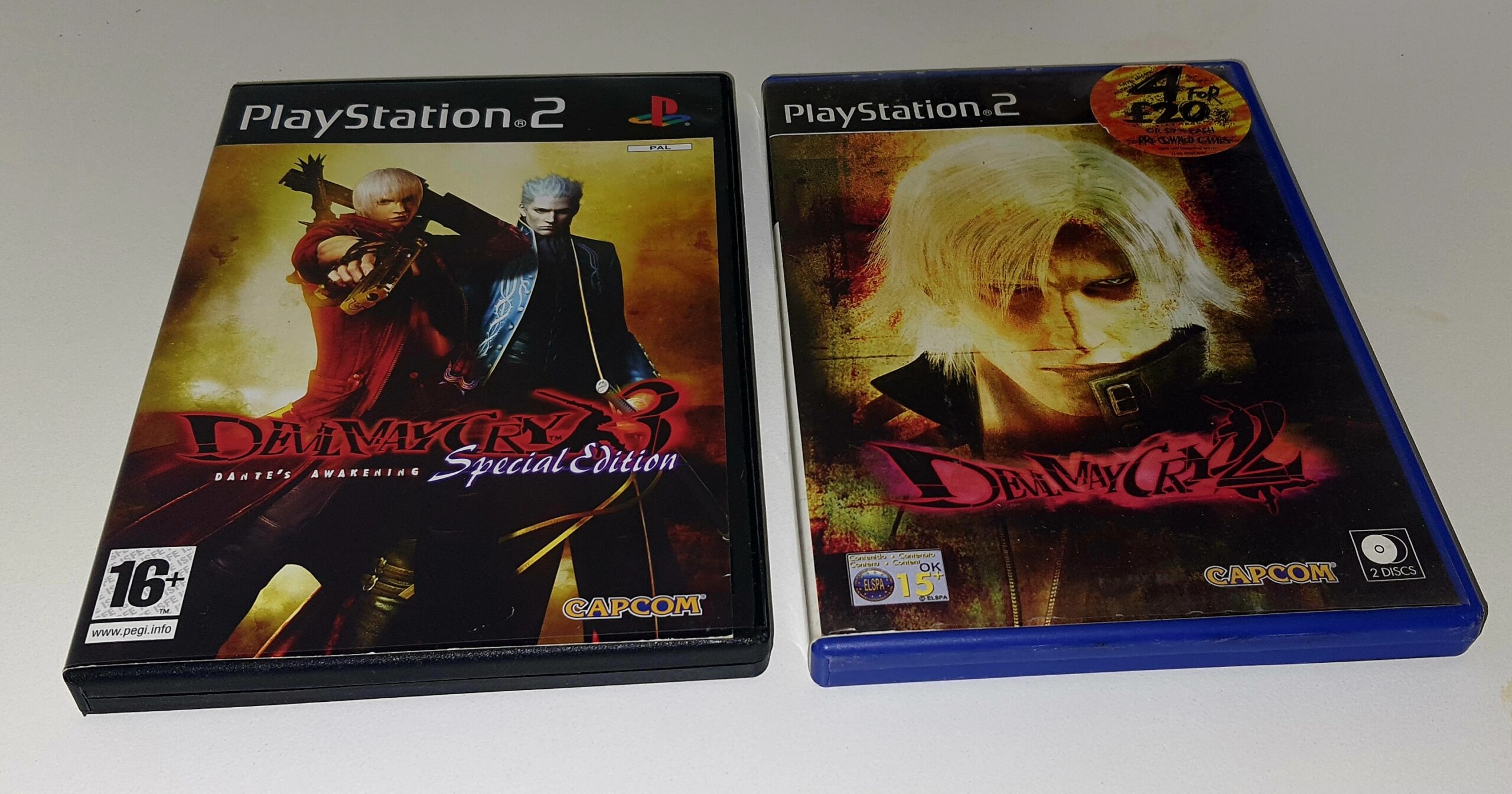 Devil May Cry 2 and 3 – PS2 – PAL