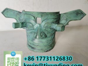 Chinese Sanxingdui Mask bronze art,Chinese Sanxingdui bronze wear