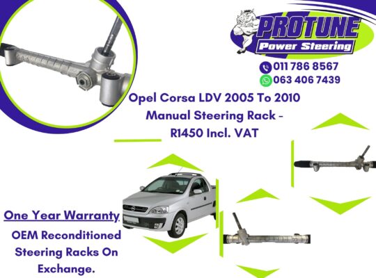 Opel Corsa LDV 2005 To 2010 Model – OEM Reconditioned Steering Racks