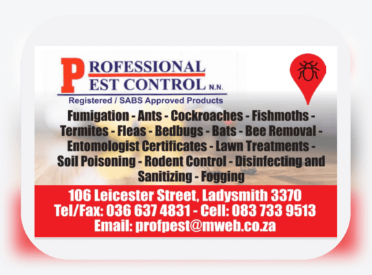 Ladysmith Pest Control – Professional Pest Control