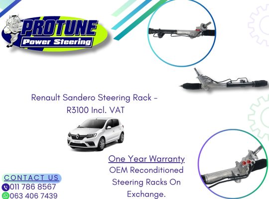 Renault Sandero – OEM Reconditioned Steering Racks