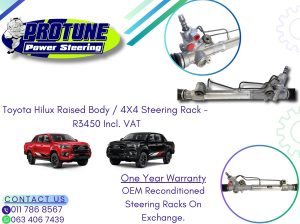 Toyota Hilux Raised Body 4X4 – OEM Reconditioned Steering Racks