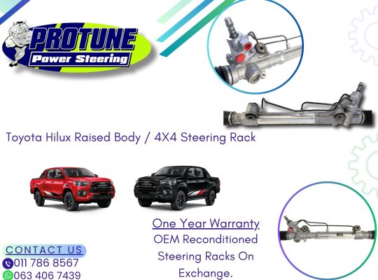Toyota Hilux Raised Body 4X4 – OEM Reconditioned Steering Racks