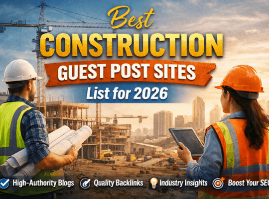 Best Construction Guest Post Sites for Builders & Contractors