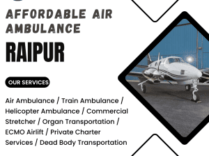 Air Ambulance for Bedridden Patients in Raipur